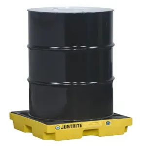 JUSTRITE 28652 Drum Accumulation Center, 1 Drum, Yellow | AE2CXY JEN28652YL