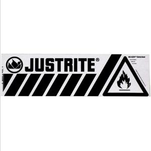 JUSTRITE 29005 Safety Band Label, 3-1/2 Inch Height x 12 Inch Width | AA4ZWW 13M425