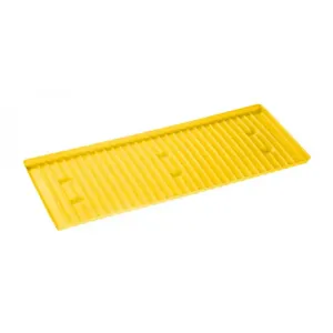 JUSTRITE 29057 Sump Shelf Tray, Polyethylene, 54 Gallon, Yellow | CH6GHM