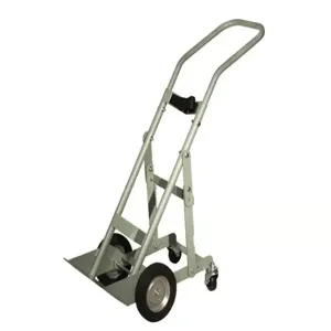 JUSTRITE 35004 Gas Cylinder Hand Truck, 1 Cylinder, 8 Inch Semi-Pneumatic Wheels, 4 Wheels | CD8DCJ