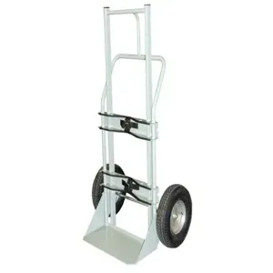 JUSTRITE 35010 Gas Cylinder Hand Truck, 1 Cylinder, 16 Inch Pneumatic Wheels | CD8DCM