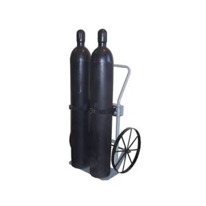 JUSTRITE 35020 Gasflaschen-Sackkarre, 2 Flaschen, 20-Zoll-Stahlräder | CD8DCR