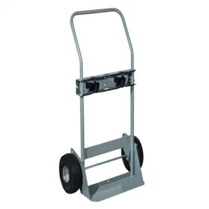 JUSTRITE 35030 Gas Cylinder Hand Truck, 2 Cylinders, Flat Free Wheels | CD8DCX