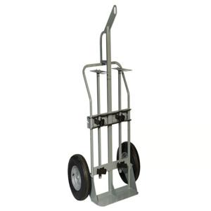 JUSTRITE 35034 Gas Cylinder Hand Truck With Hoist Ring, 2 Cylinders, 16 Inch Pneumatic Wheels | CD8DCZ