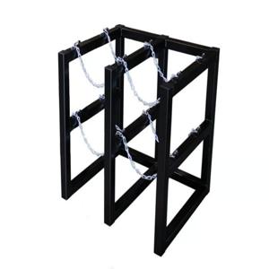 JUSTRITE 35106 Gas Cylinder Storage Rack, 2 x 2 Feet Size, Steel | CD8DDU