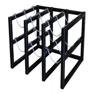 JUSTRITE 35134 Gas Cylinder Storage Rack, 3 x 3 Feet Size, Steel | CD8DEA