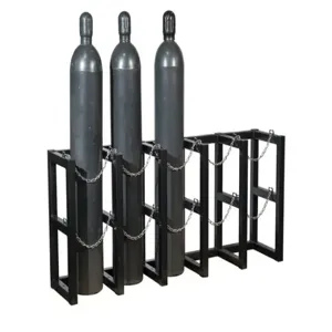 JUSTRITE 35166 Gas Cylinder Storage Rack, 5 x 1 Feet Size, Steel | CD8DEG