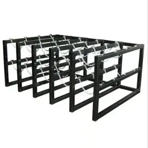 JUSTRITE 35178 Gas Cylinder Storage Rack, 5 x 3 Feet Size, Steel | CD8DEJ