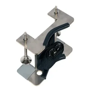 JUSTRITE 35260 Gas Cylinder Support Bracket, Bench Mount, 1 Cylinder, Stainless Steel | CD8DFK