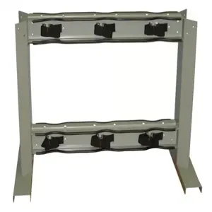 JUSTRITE 35300 Gas Cylinder Stand, 6 Cylinders, Steel | CD8DGF