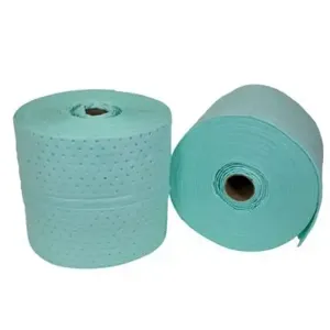 JUSTRITE 83408 Sorbent Roll, Heavy, 15 Inch Width x 150 Feet Depth, 62 Gallon, Pack Of 2 | CD8DXM