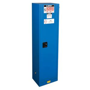 JUSTRITE 862228 Hazardous Material Cabinet, Self Close, 3 Shelves, 22 Gallon, Blue | AG3DYB JCB8622281, 8622281