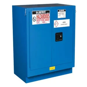 JUSTRITE 8623282 Hazardous Material Cabinet, 2 Door Self Close, 22 Gallon, 889 x 889 x 559mm Size | CD8CLP JCB8623282, 86232821