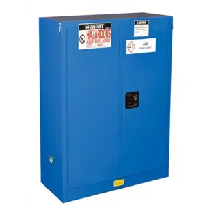 JUSTRITE 863028 Hazardous Material Cabinet, 2 Door Self Close, 30 Gallon, 1118 x 1092 x 457mm Size | CD8CLQ JCB8630281, 8630281