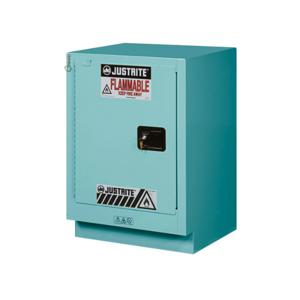JUSTRITE 8825322 Corrosive/Acid Safety Cabinet, Self Close, 15 Gallon, Blue | CD8CMV