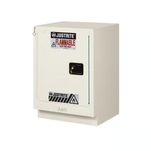 JUSTRITE 8825372 Corrosive/Acid Safety Cabinet, Self Close, 15 Gallon, Light Neutral | CD8CMX
