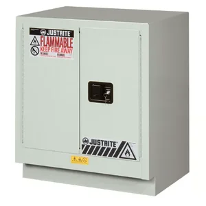 JUSTRITE 8831072 Corrosive/Acid Safety Cabinet, Manual Close, 19 Gallon, Light Neutral | CD8CNG