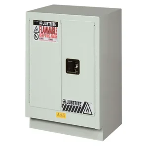 JUSTRITE 8831272 Corrosive/Acid Safety Cabinet, Self Close, 19 Gallon, Light Neutral | CD8CNK