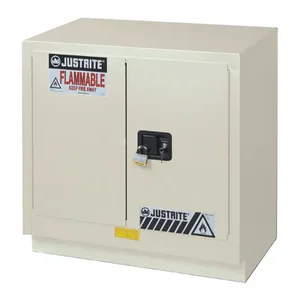 JUSTRITE 8837072 Corrosive/Acid Safety Cabinet, Manual Close, 23 Gallon, Light Neutral | CD8CNV