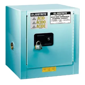 JUSTRITE 8904022 Corrosive/Acid Safety Cabinet, 1 Shelf, 1 Door, Manual Close, 4 Gallon | CD8CPP 89040221