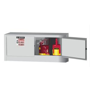 JUSTRITE 891305 Flammable Safety Cabinet, 12 Gallon, 2 Doors, Manual Close, White | CD8CQP 8913051