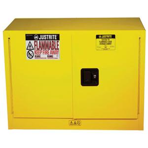 JUSTRITE 891720 Safety Cabinet, 2 Doors, Self Close, 64L Capacity, 610 x 1092 x 457mm Size, Yellow | AB4LFB JCB8917201, 8917201