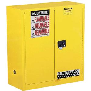 JUSTRITE 893020 Flammable Safety Cabinet, Self Close, 1 Shelf, 114L, 1118 x 1092 x 457mm Size | AB4LDR JCB8930201, 8930201