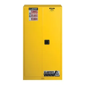 JUSTRITE 894500 Flammable Safety Cabinet, Manual Close, 2 Shelves, 170L, 1651 x 1092 x 457mm Size | AB4LDV JCB8945001, 8945001