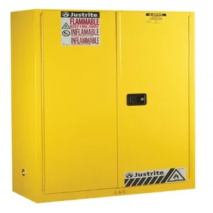 JUSTRITE 894520 Flammable Safety Cabinet, Self Close, 2 Shelves, 170L, 1651 x 1092 x 457mm Size | AB4LDW JCB8945201, 8945201