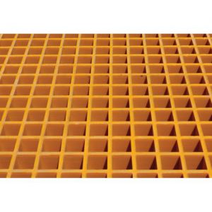 JUSTRITE 915205 Fiber Glass Grating with Sump Liner For Outdoor Safety Locker, Sump Liner, 6 Drum | CD8DBH