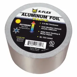 K-FLEX USA 800-TAPE-ALF-3 -FLEX USA Pipe Insulation Tape, 3 Inch Width, 150 ft Length, -31 Deg F to 248 Deg F | CR6MJV 45AR45