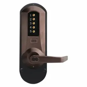 KABA 5010BWL-744-41 Mechanical Pushbutton Trim, Lever, Satin Brass, Fire Rated, 5000 | CR6HCU 44ZY27