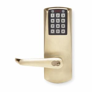 KABA E2031BLL60641 Electronic Keyless Lock, Entry With Key Override, Keypad, Cylindrical Mounting, Solid Cast | CR6HCT 1NEZ8