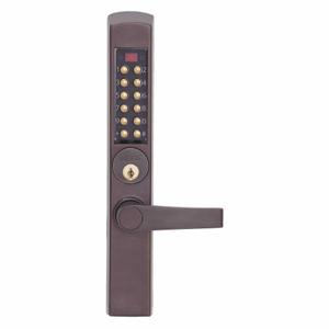KABA E3065MSNL-744-41 E-Plex Electronic Locks, Storeroom, Keypad, Narrow Stile Mounting, Metal, Antique Brass | CR6HDU 44ZY31