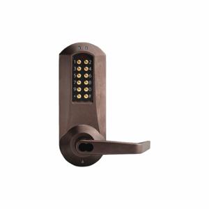 KABA E5031BWL-744-41 E-Plex Electronic Locks, Storeroom, Keypad, Cylindrical Mounting, Metal, Antique Brass | CR6HDH 44ZY65