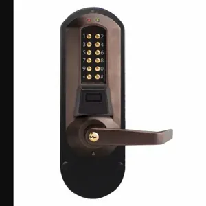 KABA E5710XSWL-744-41 E-Plex Electronic Locks, Storeroom, Keypad And Proximity Card, Exit Trim Mounting, Metal | CR6HED 44ZY62