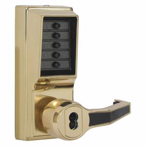 KABA LR1021B-03-41 Mechanical Push Button Lockset, Lever, Entry, Best And Equivalents, Right | CR6HCG 44ZY23