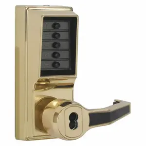 KABA L8148B-03-41 Mechanical Push Button Lockset, Lever, Entry, Best And Equivalents, Left | CR6HBD 44ZY61