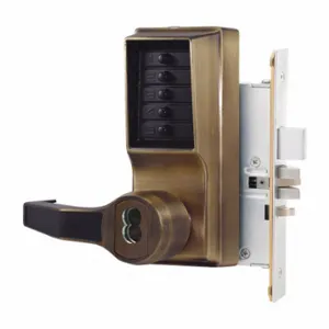 KABA R8148B-05-41 Mechanical Push Button Lockset, Lever, Entry, Best And Equivalents, Right | CR6HBH 44ZY83