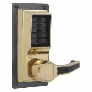 KABA LRP1010-03-41 Mechanical Push Button Lockset, Lever, Entry, Factory Left/Field Reversible | CR6HBR 44ZY51