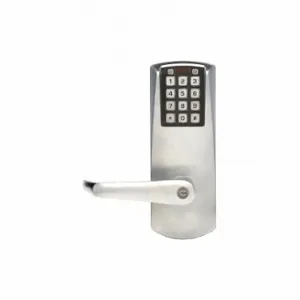 KABA E201UXSLL-626-41 E-Plex Electronic Locks, Storeroom, Keypad, Exit Trim Mounting, Metal, Satin Chrome, Lever | CR6HDN 44ZY37