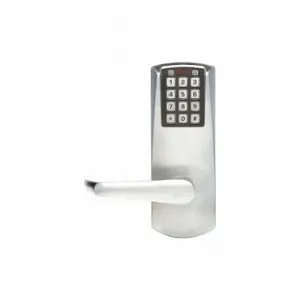 KABA P2031LL-626-41 Power-Plex Electronic Locks, Storeroom, Keypad, Cylindrical Mounting, Metal, Satin Chrome | CR6HEB 44ZY67