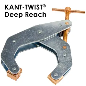 KANT-TWIST K045TDW T Clamp, Deep Reach, Weaver Grip, 4.5 Inch Jaw Opening | CD8YQL