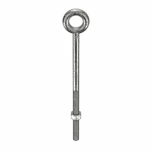 KEN FORGING N2002-SS-6 Eye Bolt, Without Shoulder, Stainless Steel, 5/16-18 Thread Size, 6 Inch Length | AC9ZVN 3LVU1