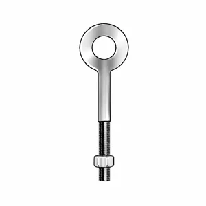 KEN FORGING N2003-SS-2-1/2 Eye Bolt, Without Shoulder, 3/8-16 Thread Size, 4.00 Inch Overall Length | AD3HBK 3ZGN5