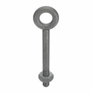 KEN FORGING N2012-12 Eye Bolt, Without Shoulder, Hot Dipped Galvanised, 1-1/4-7 Thread Size, 12 Inch Length | AC9TWQ 3JWZ5