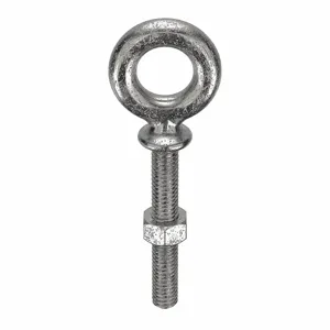 KEN FORGING N2022-SS-2-1/4 Eye Bolt, With Shoulder, Stainless Steel, 5/16-18 Thread Size, 3-3/4 Inch Length | AD3HJH 3ZHF9