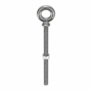 KEN FORGING N2023-SS-6 Eye Bolt, With Shoulder, Stainless Steel, 3/8-16 Thread Size, 7.80 Inch Overall Length | AC9ZYD 3LWC3