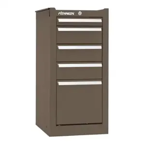 KENNEDY 185XB Hang-On Cabinet 18 Inch, Brown Wrinkle, 5 Drawers | CD4MVJ