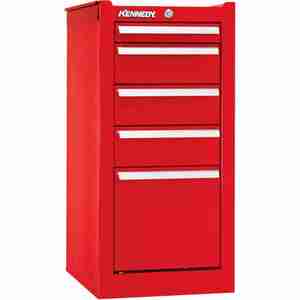 KENNEDY 205XR Hang-On Cabinet 20 Inch, Industrial Red, 5 Drawers | CD4MVQ